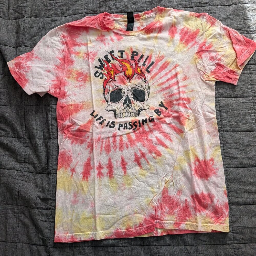 NEW - Sweet Pill Band Shirt - 2024 Tie Dye - Life is passing by - Med